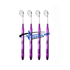 Miroir buccal dentaire double face # 5 Miroirs dentaires uniques à surface avant creuse avec revêtement plasma et rhodium - Product Image 5