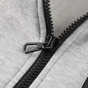 Sweat-shirts à capuche pour homme 100% coton biologique, fermeture éclair, coupe ample, utilisables toute l'année, par Dress Sports - Product Image 3