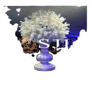 Customized Color Wedding Fiber Glass Flower <b>Pot</b> for Garden Walkway Decoration Artificial Flowers Lightweight Durable Modern - Product Image 1