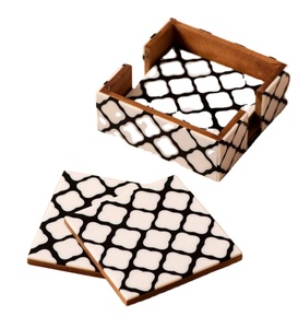 Posavasos con incrustaciones de hueso, posavasos con forma cuadrada y utensilios de cocina, nuevo diseño, la mejor calidad - Product Image 1