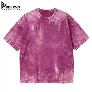เสื้อยืดโอเวอร์ไซส์ทรงหลวมสไตล์วินเทจสีม่วงแดง แขนยาว ผ้าคอตตอนหนา สำหรับผู้ชาย ลวดลายตัวอักษรด้านหน้า สไตล์ลำลองในเมือง - Product Image 1
