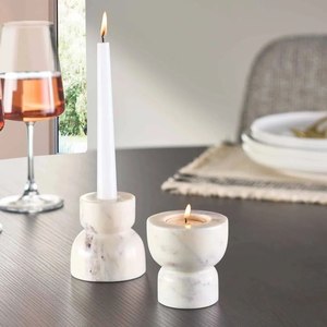 SCI Star Crafts India Eco-Friendly Decorative Hand Carved Metal Wooden <b>Large</b> <b>Candle</b> Stand Holder for Christmas Home Dining Table - Product Image 2