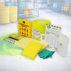 Chemical Spill Kit 10 Liter with Pail Portable Hazardous Chemical Leak Absorbent Spill Control Kit for Factory Workshop - Product Image 2