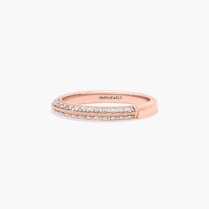 แหวนเพชรทรงกลมแบบ Eternity Band เพชรเพาะเลี้ยงคุณภาพพรีเมียม ประดับเพชรแบบ Pave ดีไซน์หรูหรา วัสดุทอง 10K 14K 18K เงิน 925 935 - Product Image 3