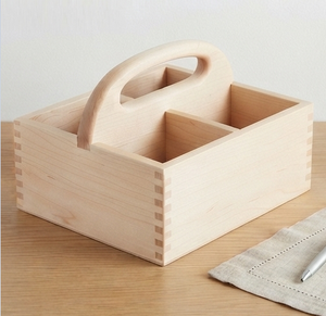 Cesta de Madera para Almacenamiento en la Cocina, Cesta Decorativa de Madera Marrón para el Hogar - Product Image 5