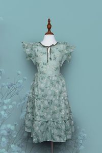 Chemise personnalisée pour bébé fille, 100% coton biologique, tissu tricoté, imprimé, broderie, col montant, chemisier d'été pour enfants - Product Image 5