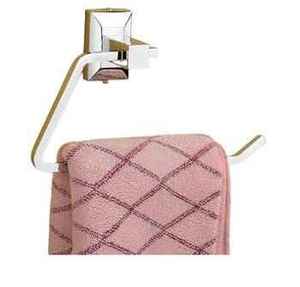Support mural triangulaire ouvert en acier inoxydable chromé de qualité supérieure pour serviettes de toilette, anti-odeur, jetable, argenté, pour salle de bain - Product Image 3