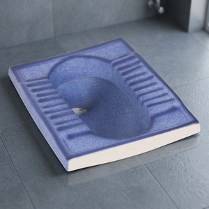Vistaar WC Céramique Bleu Rustique Orissa Style Oriental Cuvette à la Turque Sanitaire de Salle de Bain Export - Product Image 5