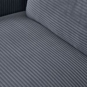 Divano Moderno a Due Posti in Velluto a Coste 2140 per Soggiorno, Camera da Letto e Ufficio in Spazi Ristretti Grigio (2140GY) - Product Image 5