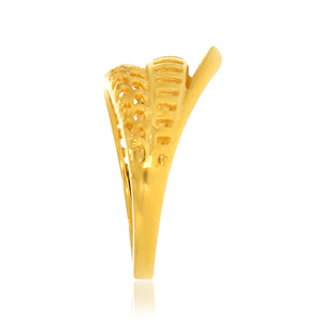 Luxury <b>Dome</b> Filigree Gold Statement <b>Ring</b> for Women Elegant Openwork Designer Finger Jewelry Intricate Cutwork <b>Ring</b> - Product Image 3