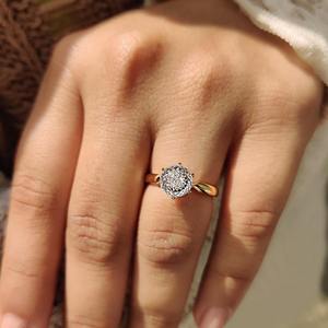 Anillo de compromiso solitario antiguo con diamante portugués de 2.00 quilates, engaste de puntas, regalo de aniversario de bodas - Product Image 3