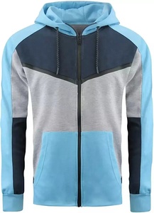 Conjunto Deportivo para Hombre con Bloques de Color, Sudadera con Cremallera y Pantalones Jogger, Ropa Deportiva de Dos Piezas, Casual, para Gimnasio, Manga Larga, Atuendo de Otoño - Product Image 2