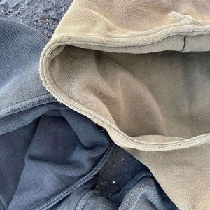 Hoodie unisexe 100% personnalisable, style streetwear très demandé, effet délavé à l'acide, effet délavé soleil, broderie et patchs usés sur mesure - Product Image 5