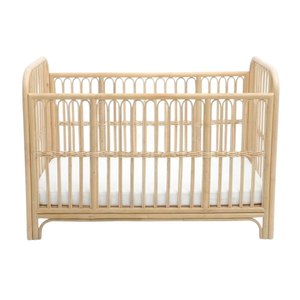 Toddler <b>Bed</b> Furniture High Quality Rattan Baby Cot Sustainable Material Hot Sale Factory Price Wholesale Cheap Price Handcrafted - Product Image 2