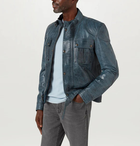 Meilleur prix, veste en cuir de vache véritable légère à capuche pour homme, personnalisable, logo OEM, vente en gros, fabrication sur mesure - Product Image 3