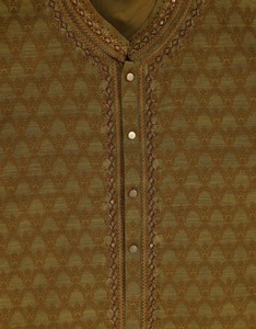 Salwar Kameez pour homme en coton vert sarcelle, manches longues, tenue décontractée quotidienne, style ethnique Inde Pakistan, design moderne, respirant - Product Image 4
