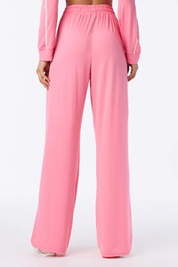 Women's Pink Tracksuit Set Full <b>Zip</b> Hoodie line piping contrast tracksuit french terry fabric tracksuit slim fit women tracksuit - Product Image 6