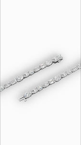 Bracelet tennis en diamants de laboratoire à taille mixte raffinée, or 18 carats, bijoux fins de luxe, fabricant et fournisseur en gros - Product Image 4