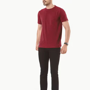 T-shirt de sport actif pour homme, design OEM, 100% Coton, coupe ample, col rond, manches courtes, anti-boulochage, tissu peigné, imprimé, pour le sport et le travail - Product Image 6