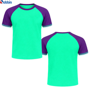 Ropa para hombre, camiseta informal de manga corta con cuello redondo y bloques de color naranja y verde, diseño liso de punto tipo jersey, tallas grandes. - Product Image 3