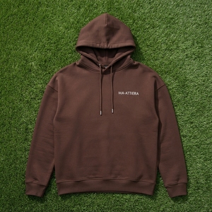 Women's <b>Brown</b> Pullover Hoodie <b>Fleece</b> Sweatshirt Casual Oversized Hooded Top Custom Logo Streetwear - Product Image 6