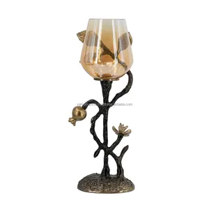 Rustic Farmhouse Handmade Iron Candlestick Holder Kitchen Dining <b>Table</b> Home Interior <b>Decoration</b> Made by Zahid Exports - Product Image 3