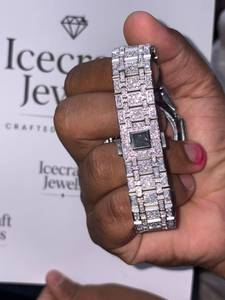 High Quality Iced Out Moissanite Diamond <b>Watch</b> <b>Case</b> Full Stone Custom Hip Hop <b>Watch</b> <b>Case</b> Premium Look - Product Image 6