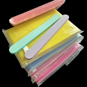 BAFA SURGICAL INSTRUMENTS Lima de uñas de esponja EVA de grano 100, doble cara, multicolor, 9 cm, pulidor de uñas, lima de esmeril - Product Image 3