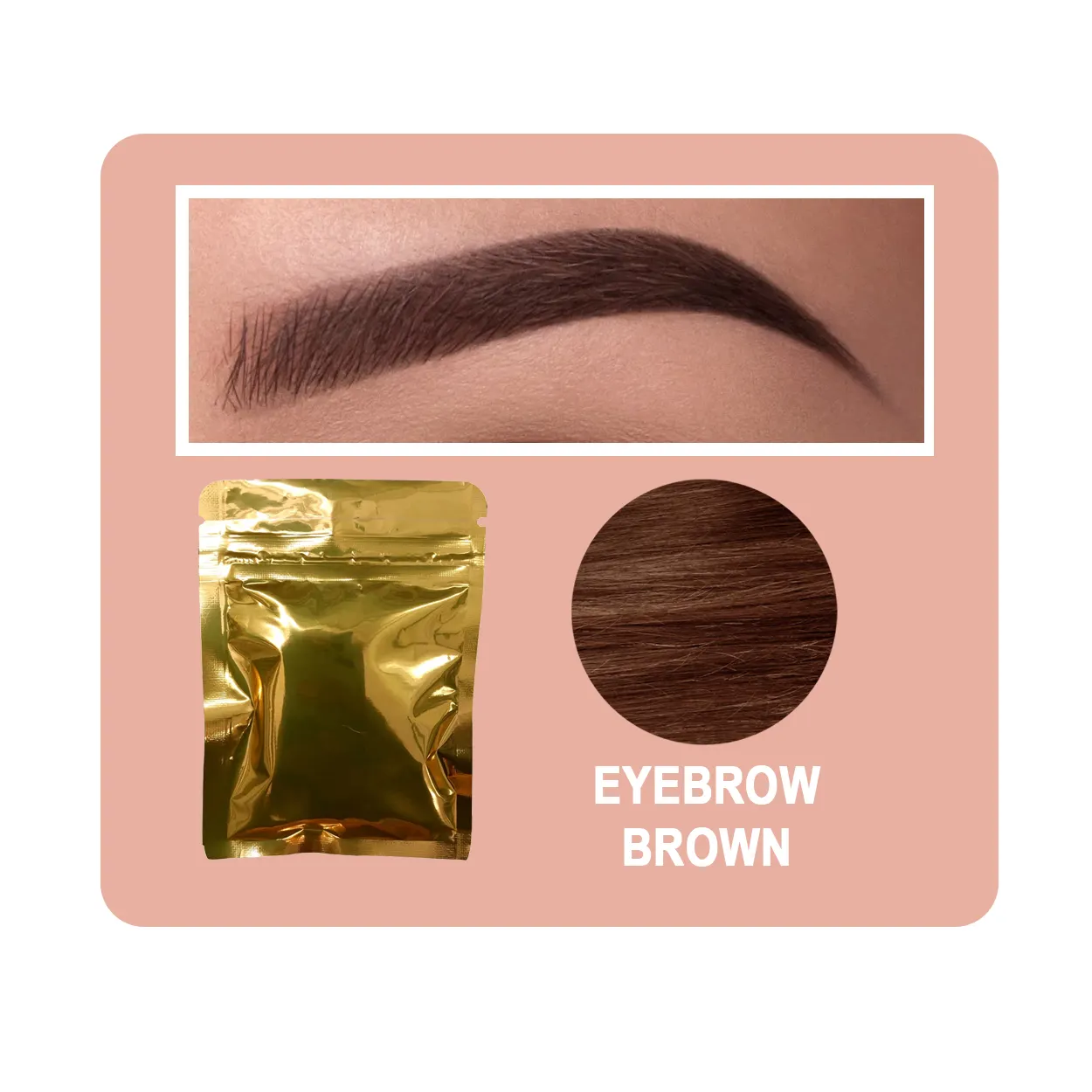 Eyebrow & Lash Henna Tint Brown Color Semi Permanent Natural Color powder Indian Bulk