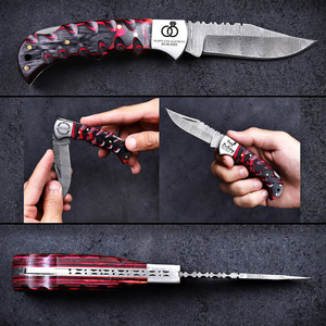 A&M ENTERPRISES Premium Industrial Grade Damascus Steel Drop Point Folding <b>Knife</b> Resin Handle Leather Cover <b>Sharpening</b> <b>Knife</b> - Product Image 5