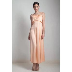 Robe longue décontractée écologique pour femme, à motif floral, respirante, sans manches, avec taille tissée antistatique, coupe ample - Product Image 1