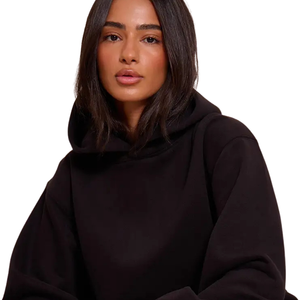 Womens Oversized Pullover Hoodie Tracksuit Solid Casual Fleece <b>Two</b> <b>Piece</b> <b>Lounge</b> <b>Set</b> Relaxed Fit Elastic Waist Loose Breathable - Product Image 6