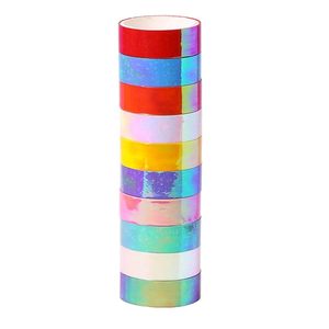 Cinta Adhesiva Decorativa Holográfica Arcoíris Washi para Scrapbooking, Manualidades, Embalaje de Regalos, Venta al por Mayor OEM - Product Image 1