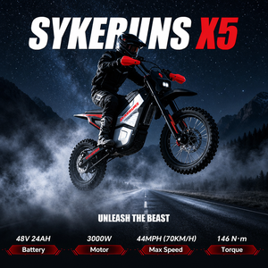 Sykeruns <span class=keywords><strong>X5</strong></span> 3000W Moto Électrique Tout-Terrain Haute Vitesse Entrepôt Américain Homologué<span class=keywords><strong>e</strong></span> EPA 70 km/h <span class=keywords><strong>E</strong></span>-Moto Idéale pour l'Aventure Hors Route - Product Image 2