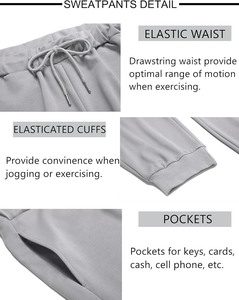 Nouveauté : Survêtement homme slim fit, tissu doux et respirant, pantalon de jogging à capuche, taille élastique, léger, décontracté, vêtements de sport pour la gym. - Product Image 6