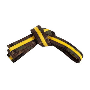 Cinturón de Karate BJJ con Camuflaje y Franja Azul, Poliéster Resistente, Unisex, para Adultos, Ropa de Artes Marciales, Ajuste Regular, Ropa Deportiva de MMA - Product Image 4