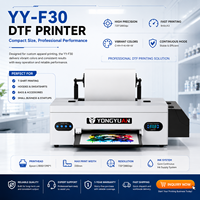 Imprimante DTF professionnelle A3 YY-F30 330 mm pour textiles, compatible avec un secoueur de poudre automatique et un séchoir