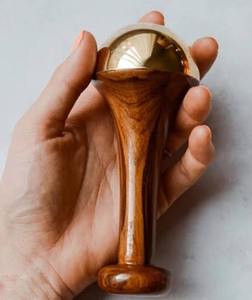 Outil de massage manuel en bois Kansa Dome Wand pour la nutrition de la peau et l'amélioration de la beauté, thérapie naturelle - Product Image 3