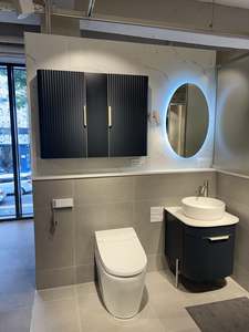 Ensemble de meubles de salle de bain modernes personnalisés JY Project, avec vasque murale en marbre de luxe, fabriqué au Vietnam - Product Image 3