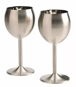 Mirror Polish Brass/Copper <b>Goblet</b> <b>Wine</b> Cup Drinking Chalice 301-450ml Classic Design for Luxury Bar Restaurant Table Setting - Product Image 4
