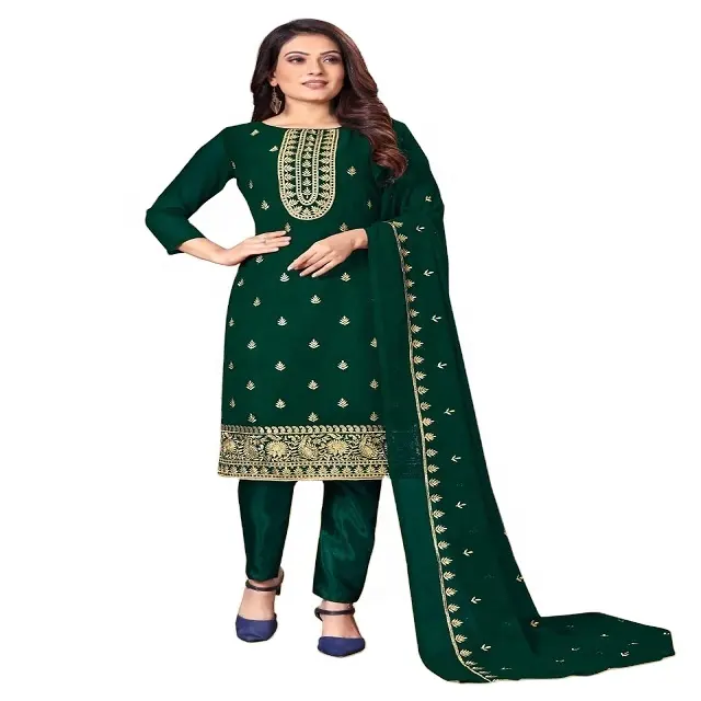 Hochwertige Hochzeits-und Party kleidung Schwere Stickerei Salwar Kameez für Damen vom indischen Lieferanten