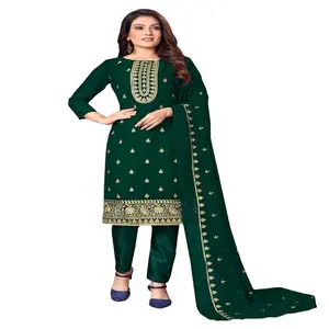 High Quality Wedding and Party Wear Heavy Embroidery Work Salwar Kameez for Ladies From Indian Supplier