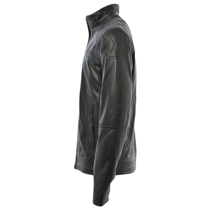 Men’s Genuine Sheepskin Leather Motorcycle <b>Jacket</b> – Winter Windproof Full Sleeve Custom OEM ODM - Product Image 3