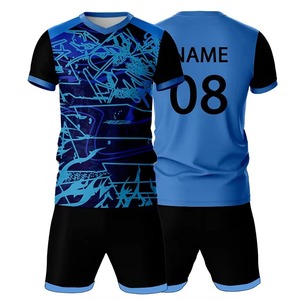 Print on Demand Soccer Jersey Two Piece Sport Set <b>Tank</b> Top and Zip Pocket Footy Shorts Custom Streetwear Football Uniform - Product Image 2