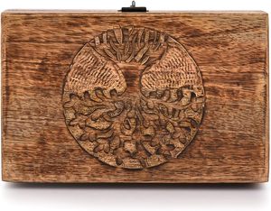 Boîtes à bijoux universelles UO-WJB-0022 en bois poli de luxe avec LED, pour bagues, pendentifs et colliers, vente en gros personnalisée - Product Image 3