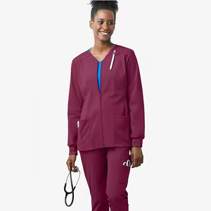 Veste de travail médicale pour femme en tissu peigné, couleurs dégradées élégantes, très vendue, de haute qualité, style jogger, pour hôpital - Product Image 3