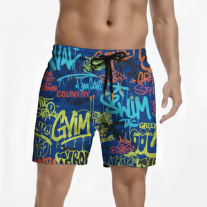 Shorts de sport en mesh pour homme, extensibles dans quatre directions, écologiques, coupe-vent, respirants, séchage rapide, construction durable, poches - Product Image 5