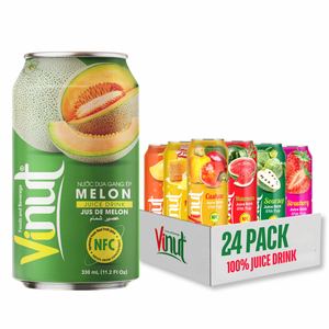 Boisson de jus de banane 330ml VINUT Vietnam prix d'usine sans sucre marque privée et échantillon gratuit - Product Image 1