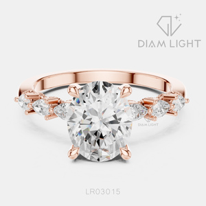 1.67CT Oval Cut Lab Grown Diamond 14KT White Gold Engagement Ring IGI Certified Bridal Ring Fine Jewelry Women <b>Gifting</b> - Product Image 3