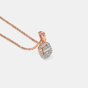 White Gold Pear Halo Lab Grown Diamond Pendant Necklace - Product Image 6